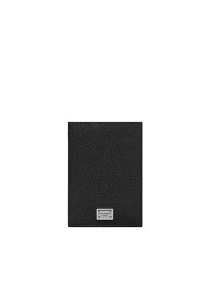 Dolce & Gabbana Logo-Tag Leather Passport Holder