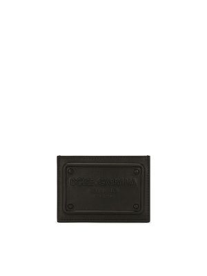 Dolce & Gabbana Logo-Embossed Leather Cardholder