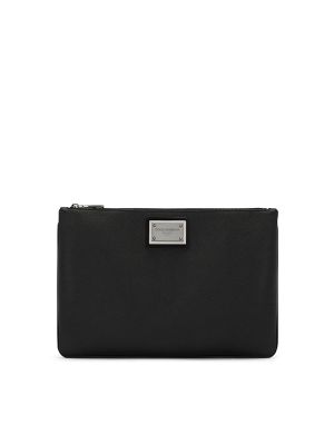 Dolce & Gabbana Logo-Plaque Clutch Bag