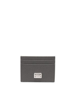 Dolce & Gabbana Logo-Plaque Leather Cardholder