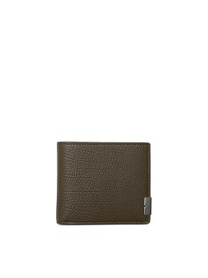 Burberry B-Plaque Leather Bi-Fold Wallet