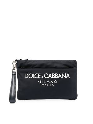 Dolce & Gabbana Logo-Appliqué Clutch Bag