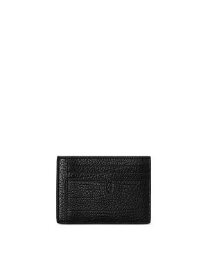 Burberry B-Cut Clip Leather Cardholder