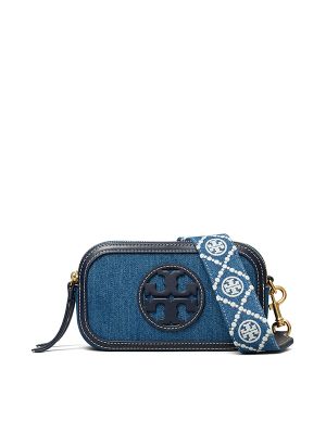 Tory Burch Mini Miller Denim Crossbody Bag