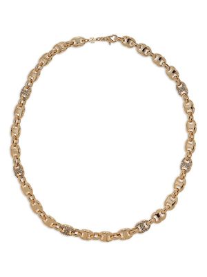 Tory Burch Gemini Link Pavé Necklace