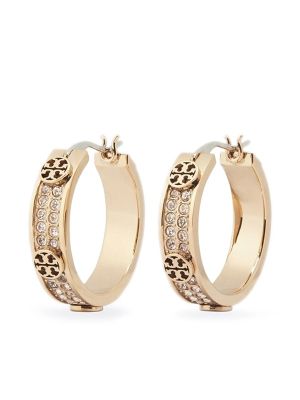 Tory Burch Pavé Hoop Earrings