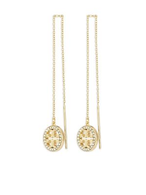 Tory Burch Pavé Threader Earrings