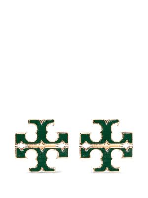 Tory Burch Small Icon Enamel Stud Earrings
