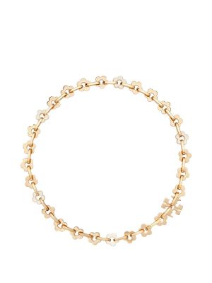 Tory Burch Forget Me Not Interlocking Necklace