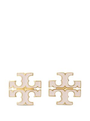 Tory Burch Small Icon Enamel Stud Earrings