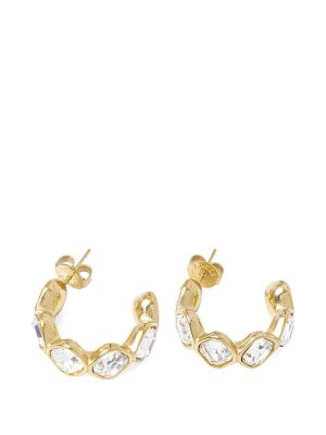 Guess Crystal-Embellished Hoop Earrings