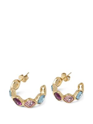 Guess Crystal-Embellished Hoop Earrings