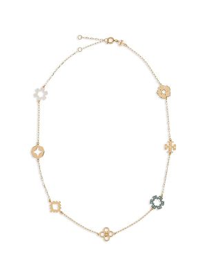Tory Burch Forget Me Not Pavé Necklace