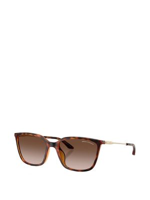 Armani Exchange Tortoiseshell-Effect Square-Frame Sunglasses