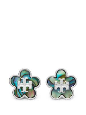Tory Burch Forget Me Not Mother Of Pearl Stud Earrings.