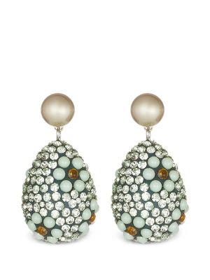 Tory Burch Curiosity Crystal-Pearl Drop Earrings