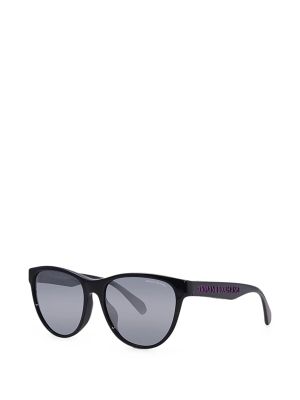 Armani Exchange Logo-Print Round-Frame Sunglasses