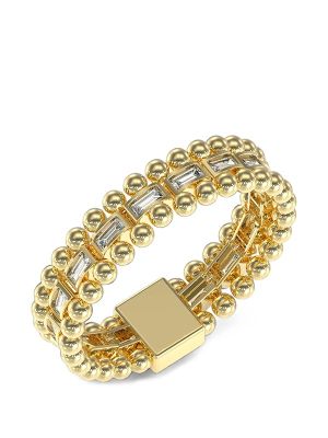 Guess Golden Globes Baguette-Cut Bracelet