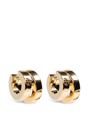 Tory Burch Icon Enamel Double Hoop Earrings