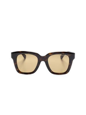 Alexander Mcqueen Tortoiseshell-Effect Square-Frame Sunglasses