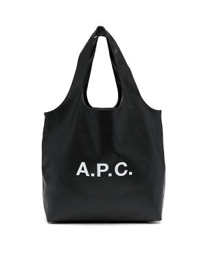 A.P.C. Ninon Logo-Print Tote Bag