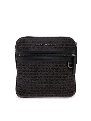 Emporio Armani All-Over Lettering Messenger Bag