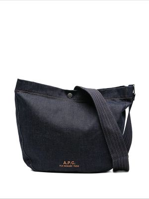 A.P.C. Medium Denim Crossbody Bag