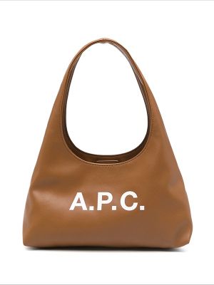 A.P.C. Ninon Logo-Lettering Tote Bag