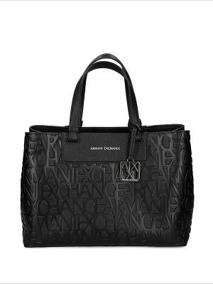 Armani Exchange Allover Logo Tote Bag