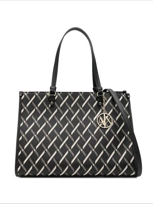 Armani Exchange Geometric-Pattern Tote Bag