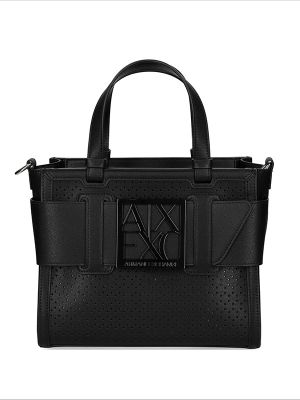 Armani Exchange Perforated Logo Tote Bag