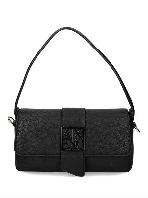 Armani Exchange Logo-Plaque Shoulder Bag