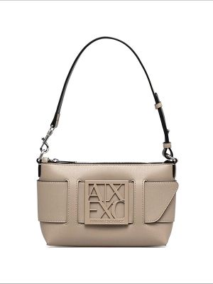 Armani Exchange Logo-Plaque Shoulder Bag