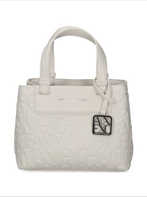 Armani Exchange Embossed-Logo Tote Bag