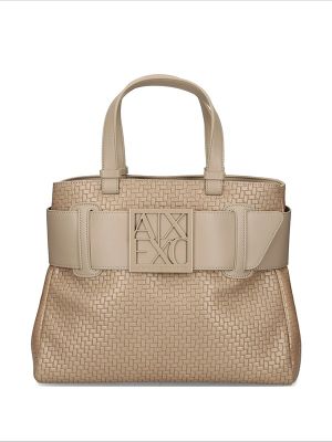 Armani Exchange Woven Logo Tote Bag