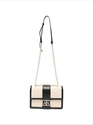 Armani Exchange Logo-Plaque Panelled Crossbody Bag