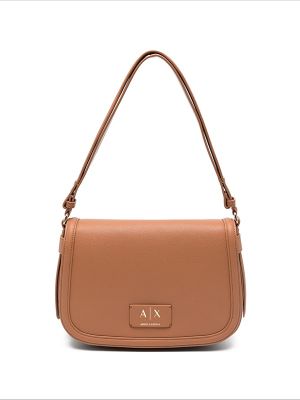 Armani Exchange Logo-Patch Shoulder Bag