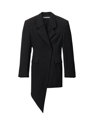 Alexander Wang Asymmetric Blazer Wool-Twill Mini Dress