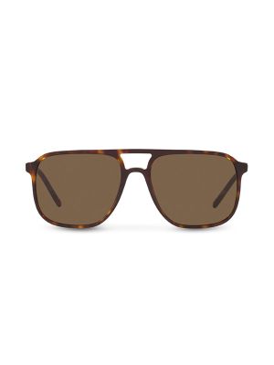 Dolce & Gabbana Logo-Print Oversized Sunglasses