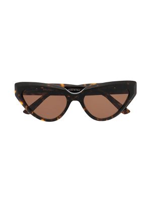 Balenciaga Logo-Plaque Cat-Eye Sunglasses