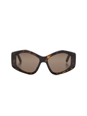 Balenciaga Logo Print Cat-Eye Frame Sunglasses