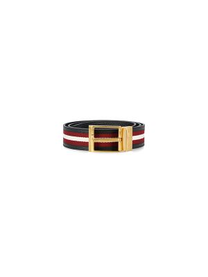 Bally Shiffie 35mm Striped Belt