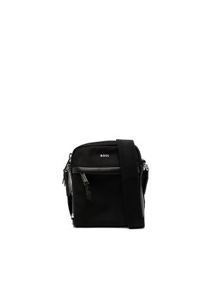 Boss Logo-Embossed Messenger Bag