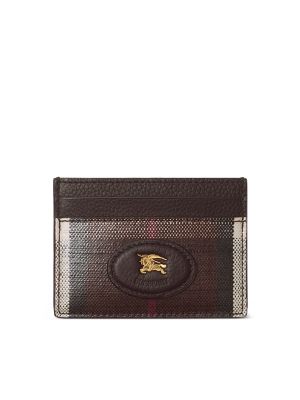Burberry check-knight card holder