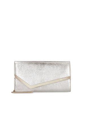 Jimmy Choo Emmie Leather Clutch Bag