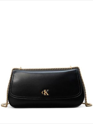 Calvin Klein Chain-Strap Logo-Plaque Shoulder Bag