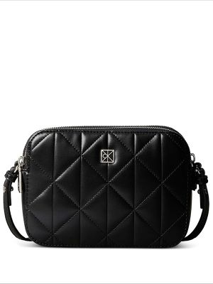 Calvin Klein Double-Zip Quilted Shoulder Bag