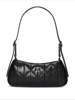 Calvin Klein Quilted Logo-Plaque Shoulder Bag