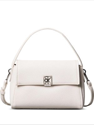 Calvin Klein Logo-Detail Grained-Texture Shoulder Bag