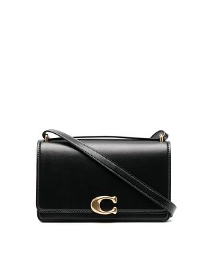 Coach Logo-Plaque Leather Shoulder Bag